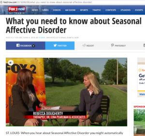 Rebecca Dougherty, LCSW on Fox 2 News About Summertime Sadness