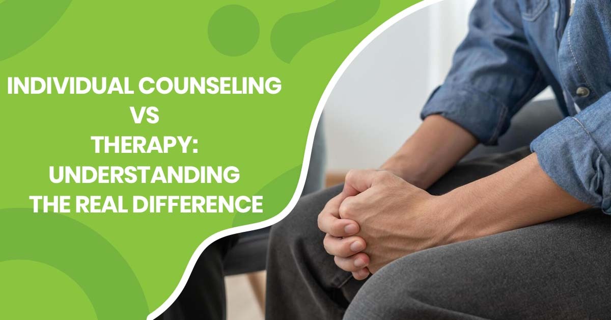 individual counseling vs therapy